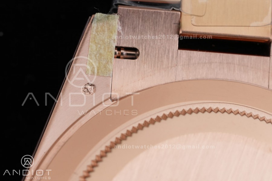 Day Date 40 RG CBDF 1:1 Best Edition Gray Roman Dial on President Bracelet VR3255 (210g)