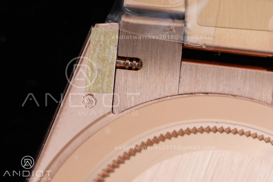 Day Date 40 RG CBDF 1:1 Best Edition RG Roman Dial on President Bracelet VR3255 (210g)