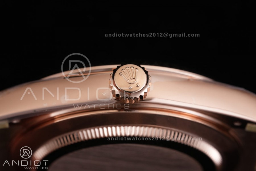 Day Date 40 RG CBDF 1:1 Best Edition RG Roman Dial on President Bracelet VR3255 (210g)