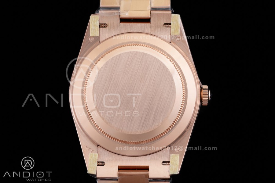 Day Date 40 RG CBDF 1:1 Best Edition RG Roman Dial on President Bracelet VR3255 (210g)