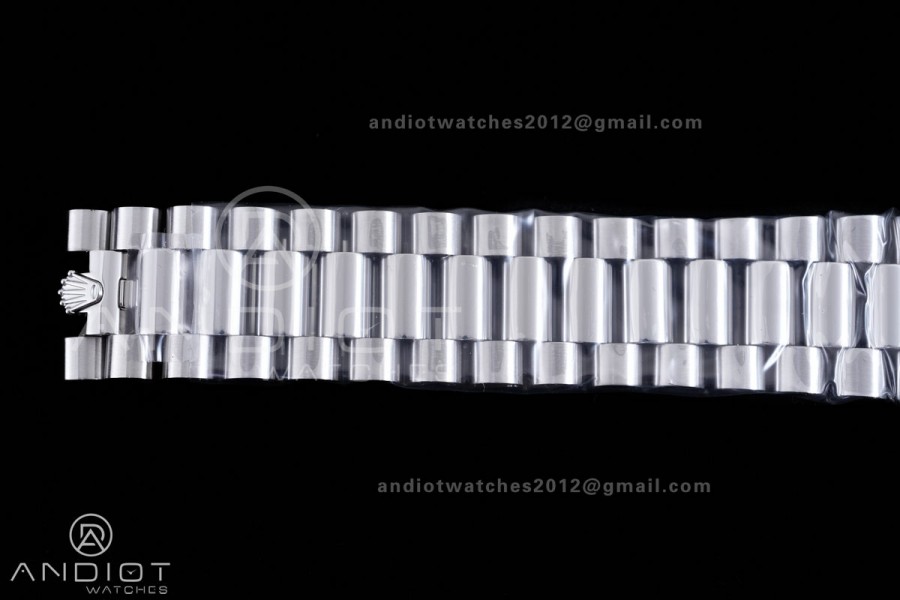 Day Date 40 SS CBDF 1:1 Best Edition White Roman Dial on President Bracelet VR3255 (210g)