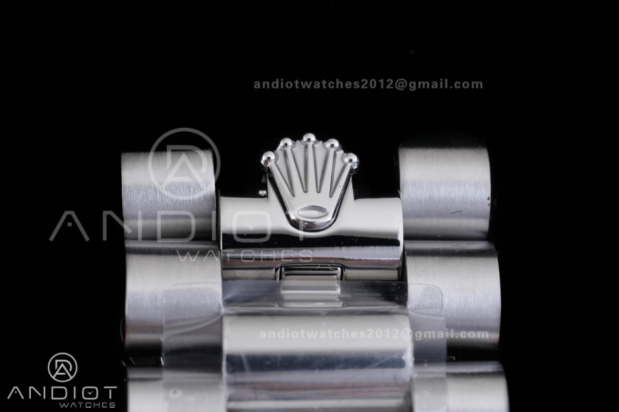 Day Date 40 SS CBDF 1:1 Best Edition White Roman Dial on President Bracelet VR3255 (210g)