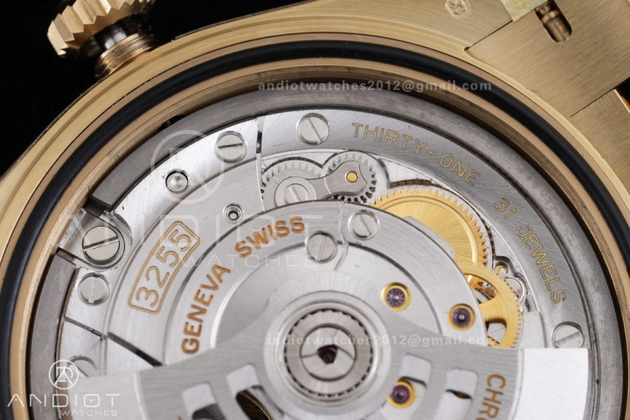 Day Date 40 YG CBDF 1:1 Best Edition Green Ombre Roman Dial on President Bracelet VR3255 (210g)