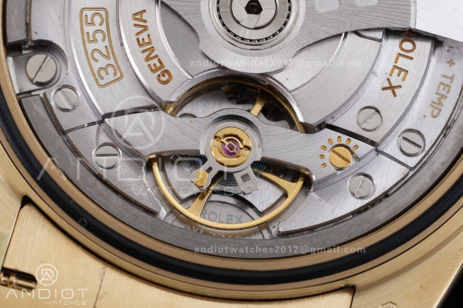 Day Date 40 YG CBDF 1:1 Best Edition White Roman Dial on President Bracelet VR3255 (210g)
