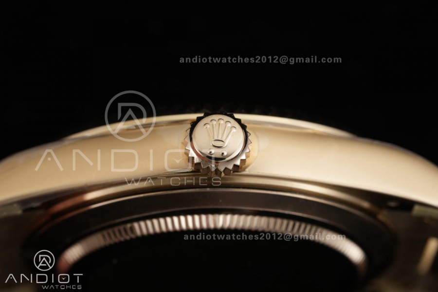 Day Date 40 YG CBDF 1:1 Best Edition White Roman Dial on President Bracelet VR3255 (210g)