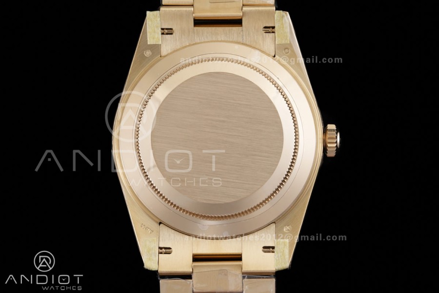 Day Date 40 YG CBDF 1:1 Best Edition Green Roman Dial on President Bracelet VR3255 (210g)