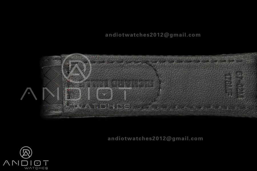 AVF RM67-02 Black NTPT Black/Red Skeleton Dial on Black Velcro Strap CRMA7 Clone V2