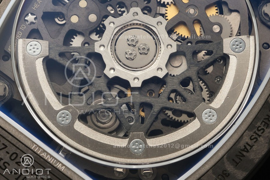 AVF RM67-02 Black NTPT Yellow Skeleton Dial on Yellow Velcro Strap CRMA7 Clone V2