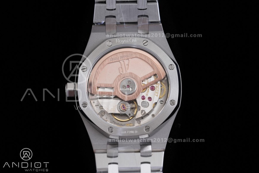 Royal Oak 34mm 77350 SS 8F Best Edition White Dial Diamonds Bezel on SS Bracelet A5800