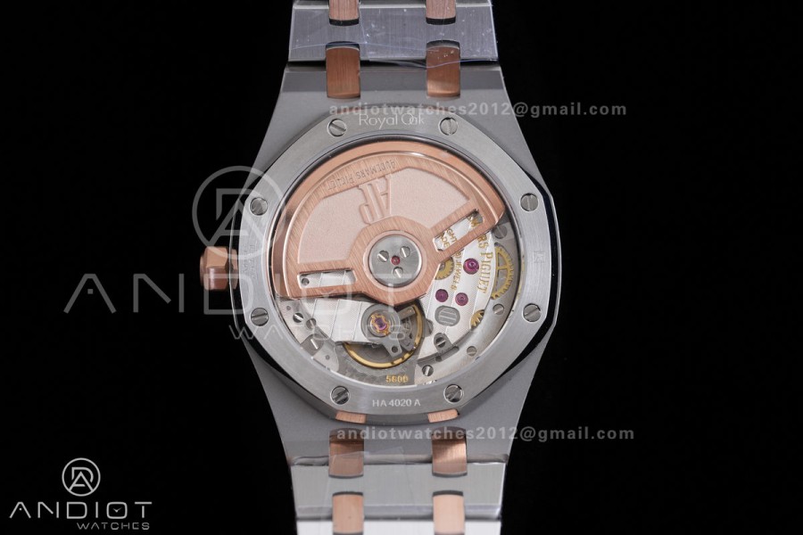 Royal Oak 34mm 77350 SS/RG 8F Best Edition White Dial on SS/RG Bracelet A5800
