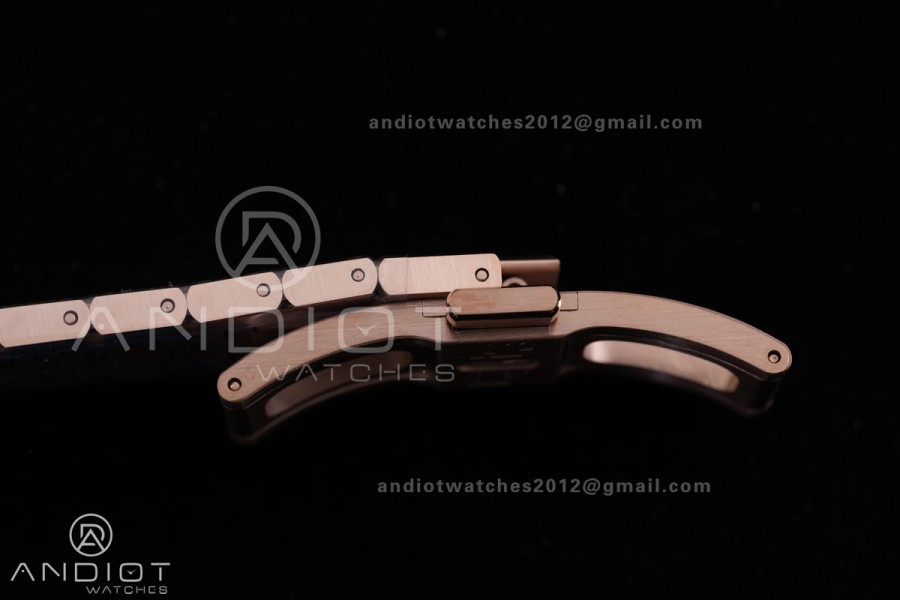 Royal Oak 34mm 77450 RG Diamonds Bezel 8F Best Edition White Dial Diamond Bezel on RG Bracelet A5800