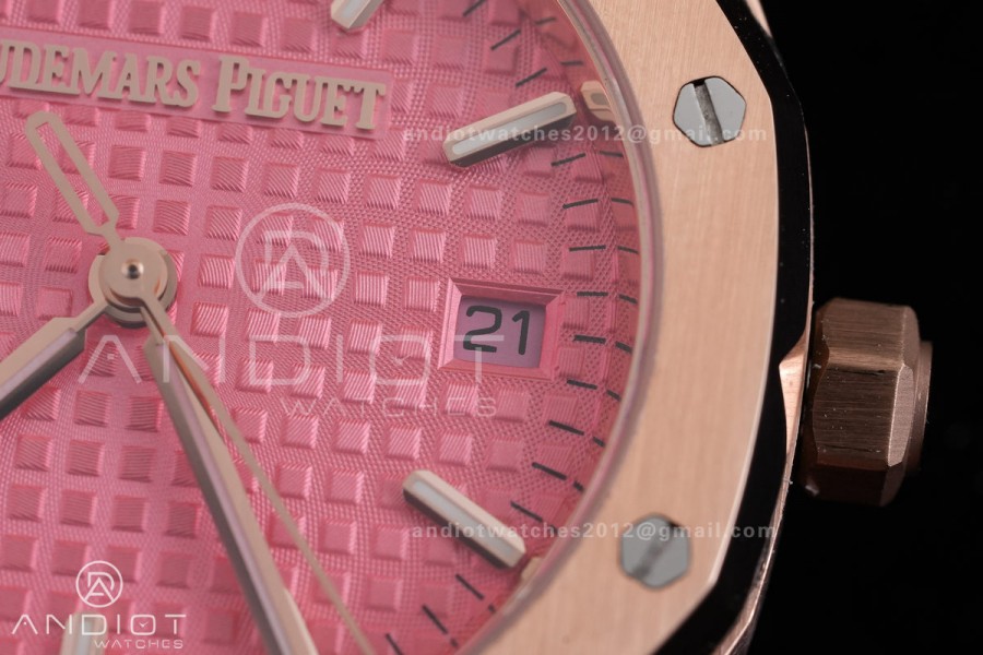 Royal Oak 34mm 77450 RG 8F Best Edition Red Dial on RG Bracelet A5800