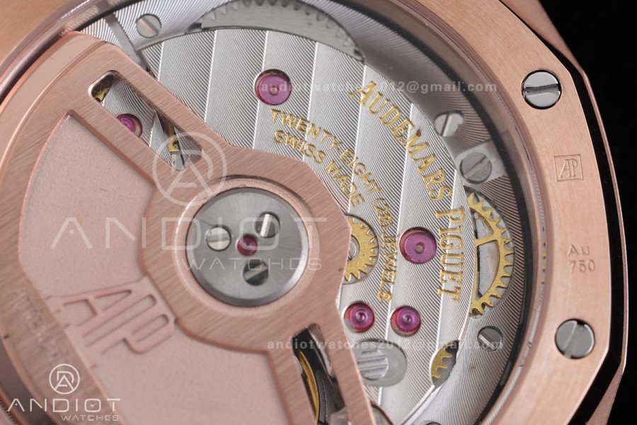 Royal Oak 34mm 77450 RG 8F Best Edition Red Dial on RG Bracelet A5800