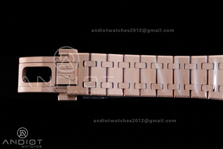 Royal Oak 34mm 77450 RG Diamonds Bezel 8F Best Edition Blue Dial Diamond Bezel on RG Bracelet A5800