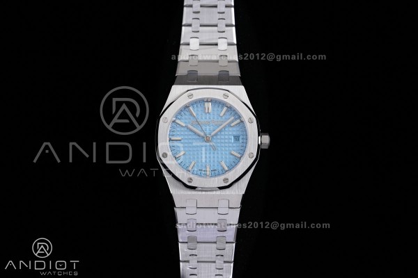 Royal Oak 34mm 77450 SS 8F Best Edition Ice Blue D...