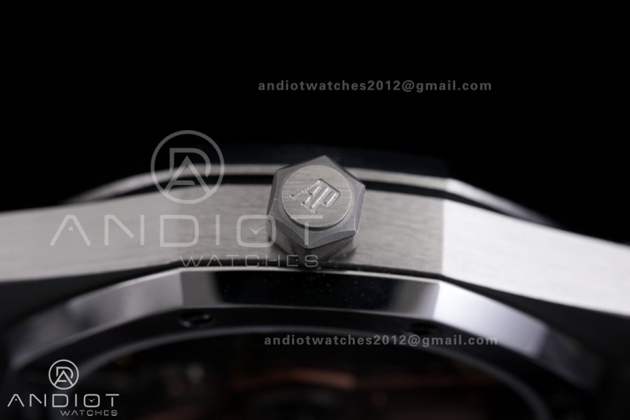 Royal Oak 34mm 77450 SS 8F Best Edition Ice Blue Dial on SS Bracelet A5800