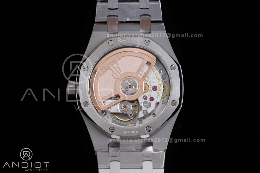 Royal Oak 34mm 77450 SS 8F Best Edition Ice Blue Dial on SS Bracelet A5800
