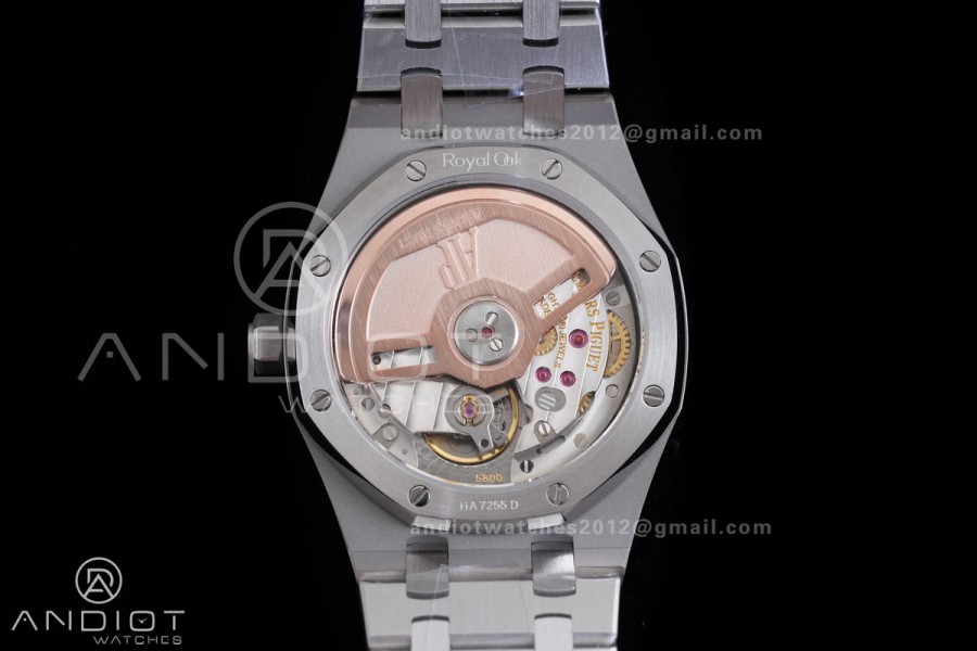 Royal Oak 34mm 77450 SS 8F Best Edition Ice Blue Dial Diamond Bezel on SS Bracelet A5800