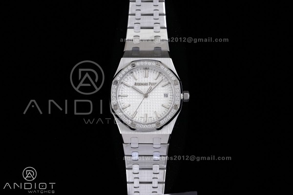 Royal Oak 34mm 77450 SS 8F Best Edition White Dial...