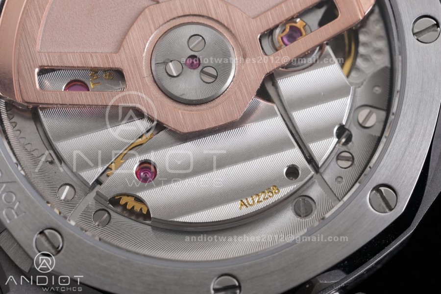Royal Oak 34mm 77450 SS 8F Best Edition White Dial Diamond Bezel on SS Bracelet A5800