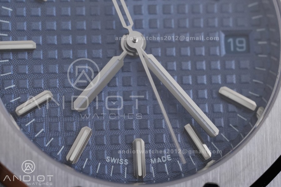 Royal Oak 34mm 77450 SS 8F Best Edition Blue Dial on SS Bracelet A5800