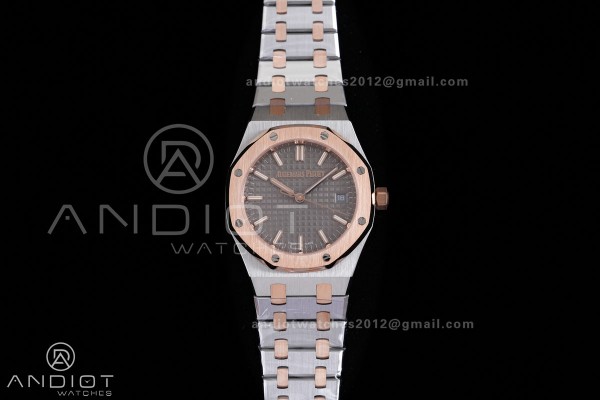 Royal Oak 34mm 77450 SS/RG 8F Best Edition Gray Di...