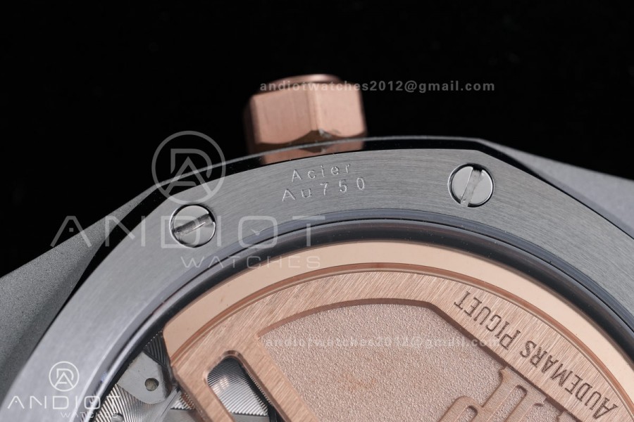 Royal Oak 34mm 77450 SS/RG 8F Best Edition Gray Dial on SS/RG Bracelet A5800