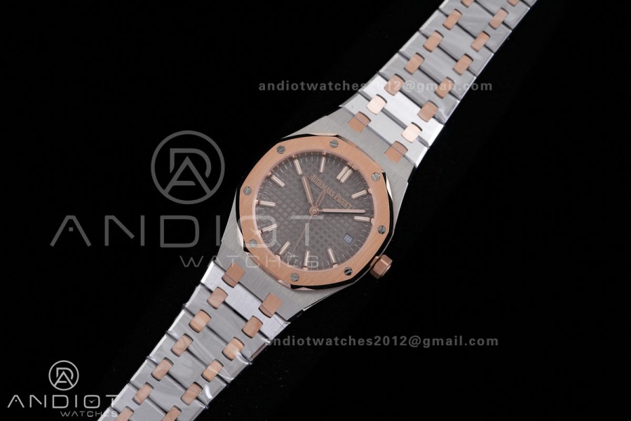Royal Oak 34mm 77450 SS/RG 8F Best Edition Gray Dial on SS/RG Bracelet A5800