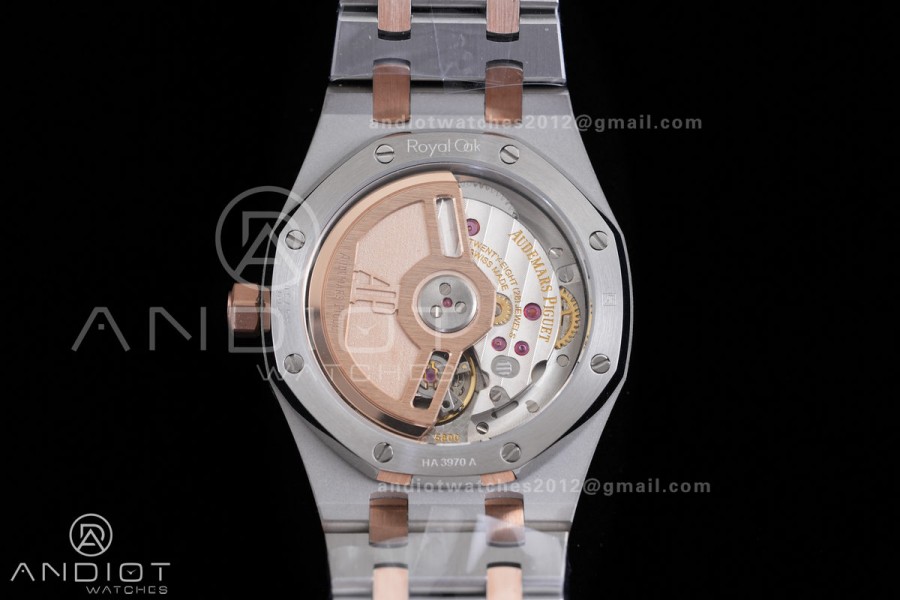 Royal Oak 34mm 77450 SS/RG 8F Best Edition Gray Dial on SS/RG Bracelet A5800