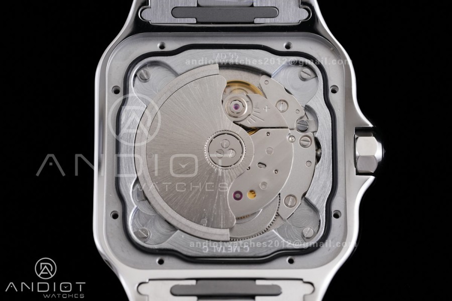 Santos de Cartier 40mm SS 2018 BVF 1:1 Best Edition White Dial on SS SmartLinks Bracelet 9015 