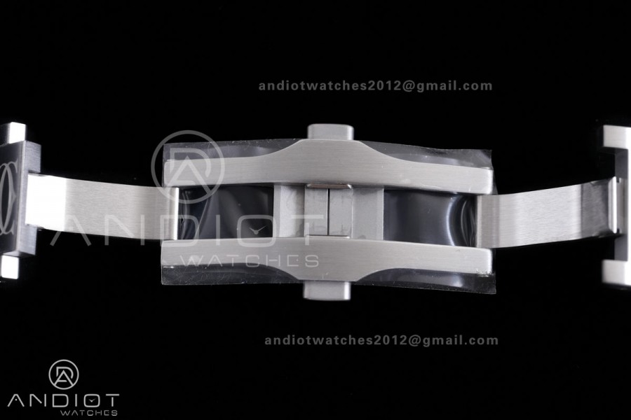 Santos de Cartier 40mm SS 2018 BVF 1:1 Best Edition White Dial on SS SmartLinks Bracelet 9015 
