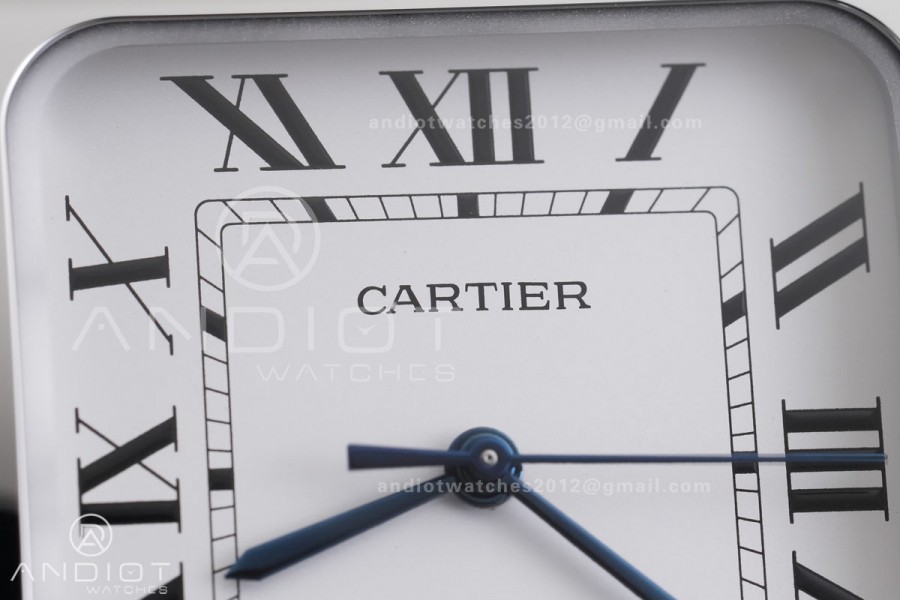Santos de Cartier 40mm SS 2018 BVF 1:1 Best Edition White Dial on SS SmartLinks Bracelet 9015 