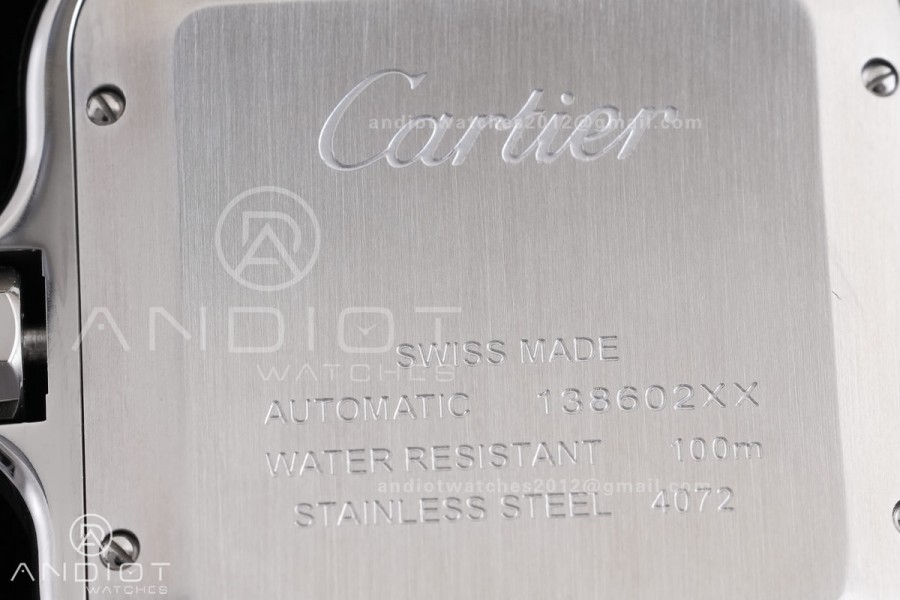 Santos de Cartier 40mm SS 2018 BVF 1:1 Best Edition White Dial on SS SmartLinks Bracelet 9015 