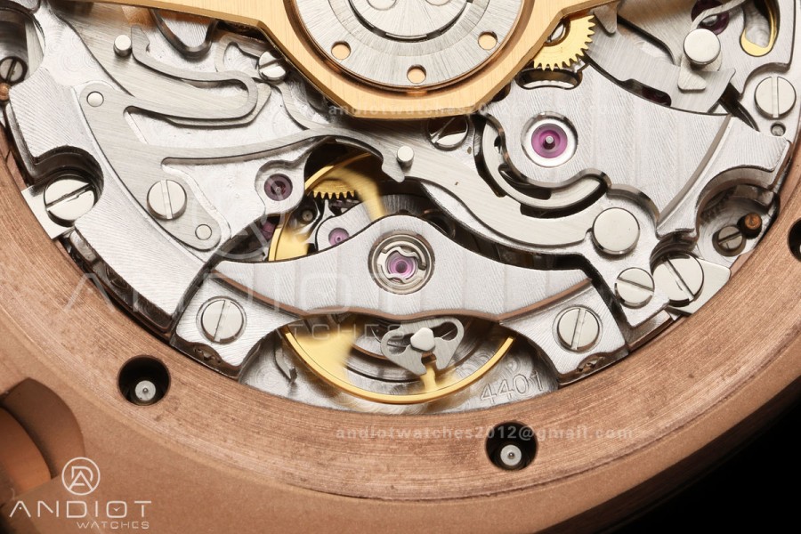 Royal Oak Chrono 26240 RG DDF 1:1 Best Edition Green Dial on Green Leather Strap DD4401 Super Clone (SW Dial)