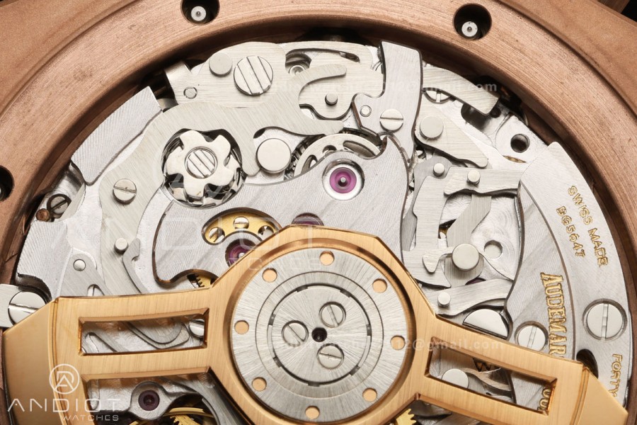 Royal Oak Chrono 26240 RG DDF 1:1 Best Edition Green Dial on Green Leather Strap DD4401 Super Clone (SW Dial)