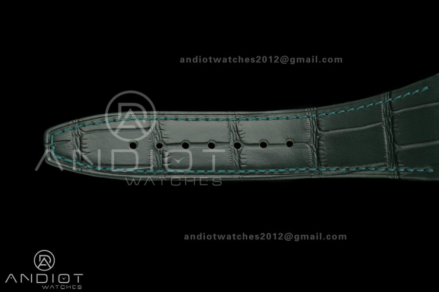 Royal Oak Chrono 26240 RG DDF 1:1 Best Edition Green Dial on Green Leather Strap DD4401 Super Clone (SW Dial)