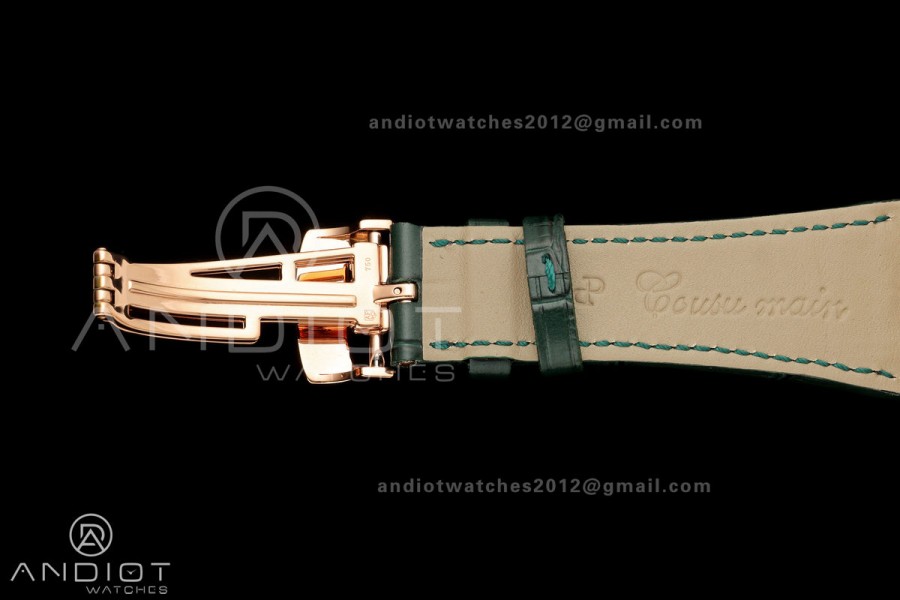 Royal Oak Chrono 26240 RG DDF 1:1 Best Edition Green Dial on Green Leather Strap DD4401 Super Clone (SW Dial)