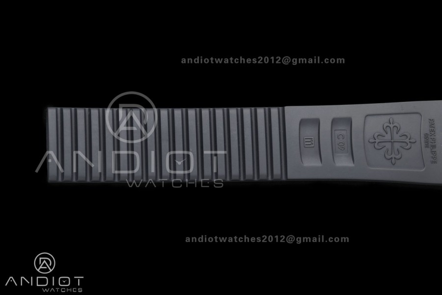 Aquanaut 5167 RG DDF 1:1 Best Edition Blue Dial on Blue Rubber Strap DD330 Super Clone (Weighted)