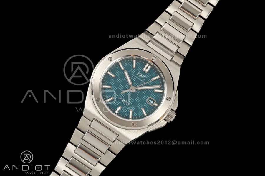 Ingenieur Automatic 40 SS MZF 1:1 Best Edition Turquoise Dial on SS Bracelet A2892