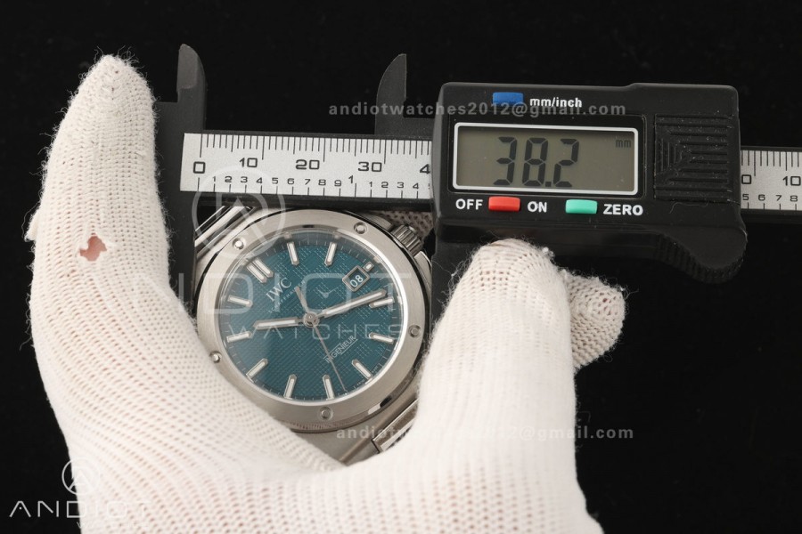 Ingenieur Automatic 40 SS MZF 1:1 Best Edition Turquoise Dial on SS Bracelet A2892