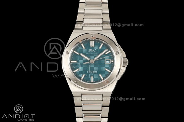 Ingenieur Automatic 40 SS MZF 1:1 Best Edition Turquoise Dial on SS Bracelet A2892