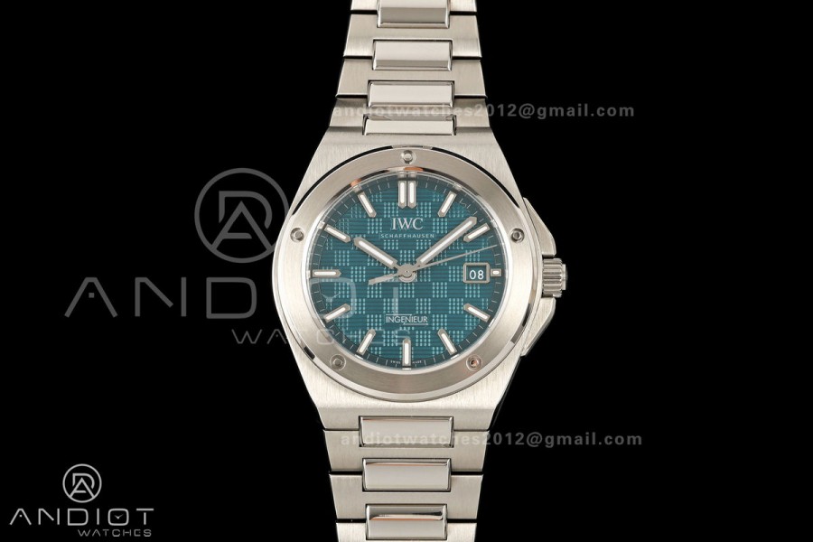 Ingenieur Automatic 40 SS MZF 1:1 Best Edition Turquoise Dial on SS Bracelet A2892