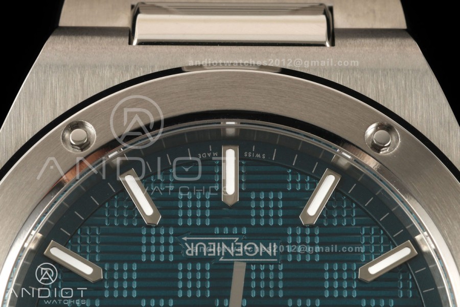 Ingenieur Automatic 40 SS MZF 1:1 Best Edition Turquoise Dial on SS Bracelet A2892