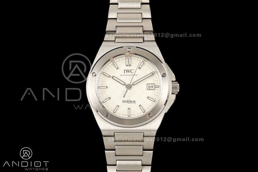 Ingenieur Automatic 40 SS MZF 1:1 Best Edition White Dial on SS Bracelet A2892