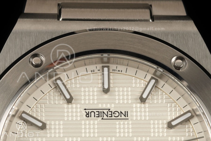 Ingenieur Automatic 40 SS MZF 1:1 Best Edition White Dial on SS Bracelet A2892