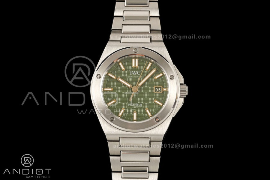 Ingenieur Automatic 40 SS MZF 1:1 Best Edition Green/YG Dial on SS Bracelet A2892