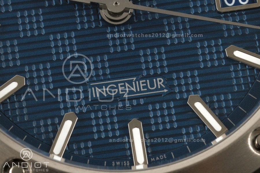 Ingenieur Automatic 40 SS MZF 1:1 Best Edition Blue Dial on SS Bracelet A2892
