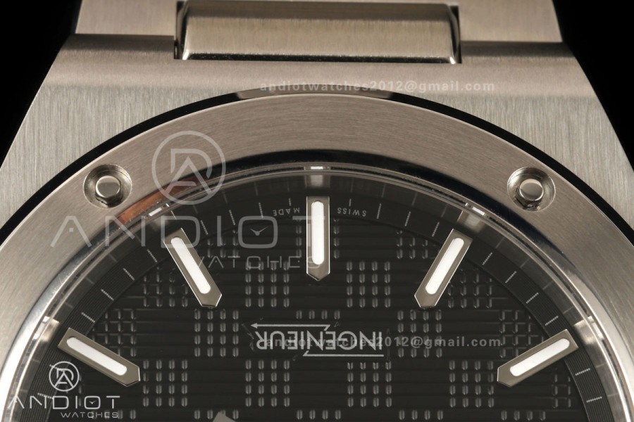 Ingenieur Automatic 40 SS MZF 1:1 Best Edition Black Dial on SS Bracelet A2892