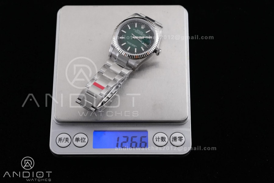 DateJust 36 SS 126234 904L V2 VSF 1:1 Best Edition Green Ombre Dial Stick Marker On Oyster Bracelet DD3235