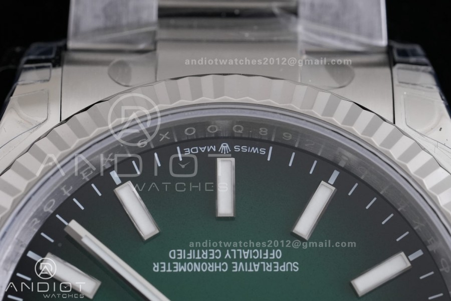 DateJust 36 SS 126234 904L V2 VSF 1:1 Best Edition Green Ombre Dial Stick Marker On Oyster Bracelet DD3235